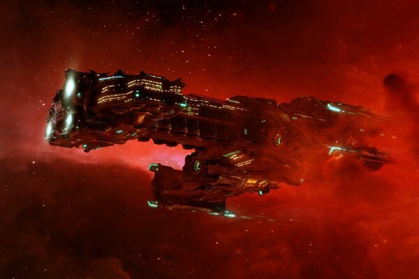 A stellar intergalactic ship makes its way to Earth