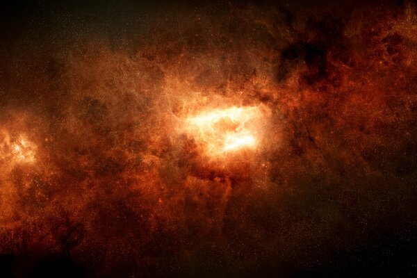 A stellar nebula in black space