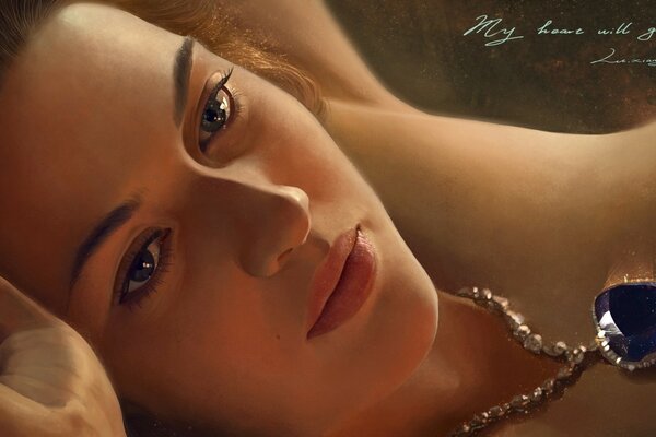 A gorgeous decoration on a beautiful girl