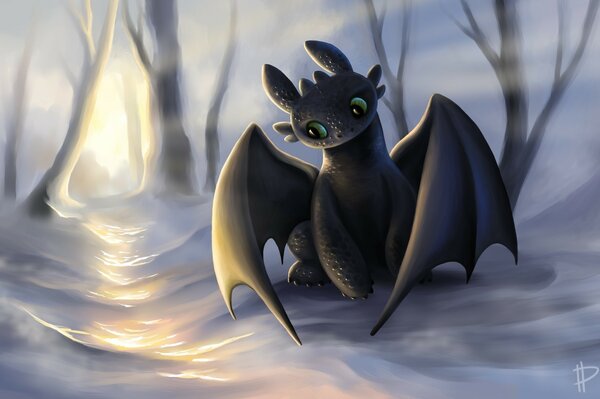 The game Night Fury is very similar to a cartoon How to train a dragon 