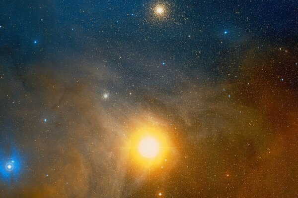 Stars in space are like little lights