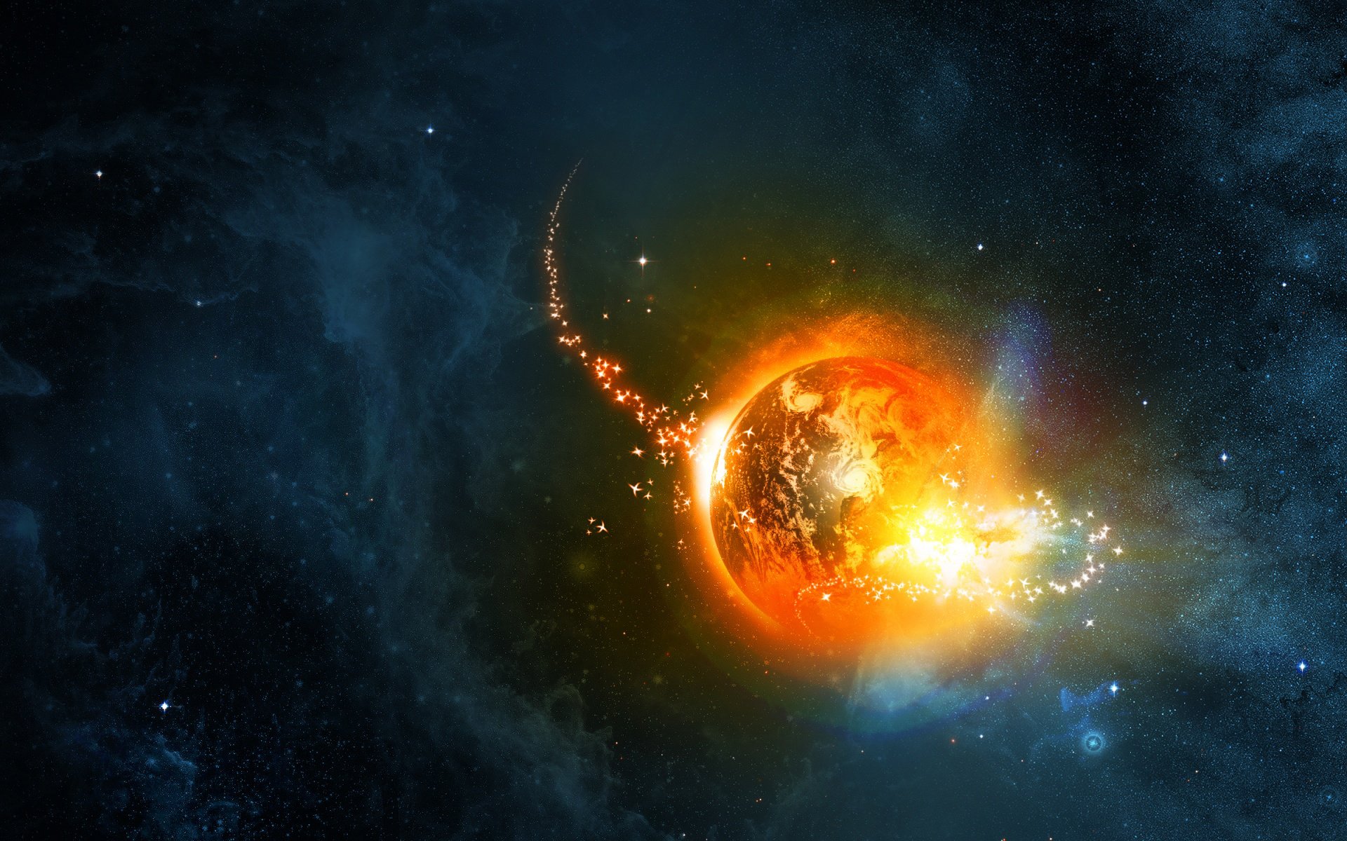 planet land anomaly star nebula