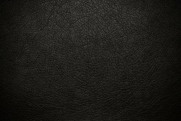 The texture of black matte leather