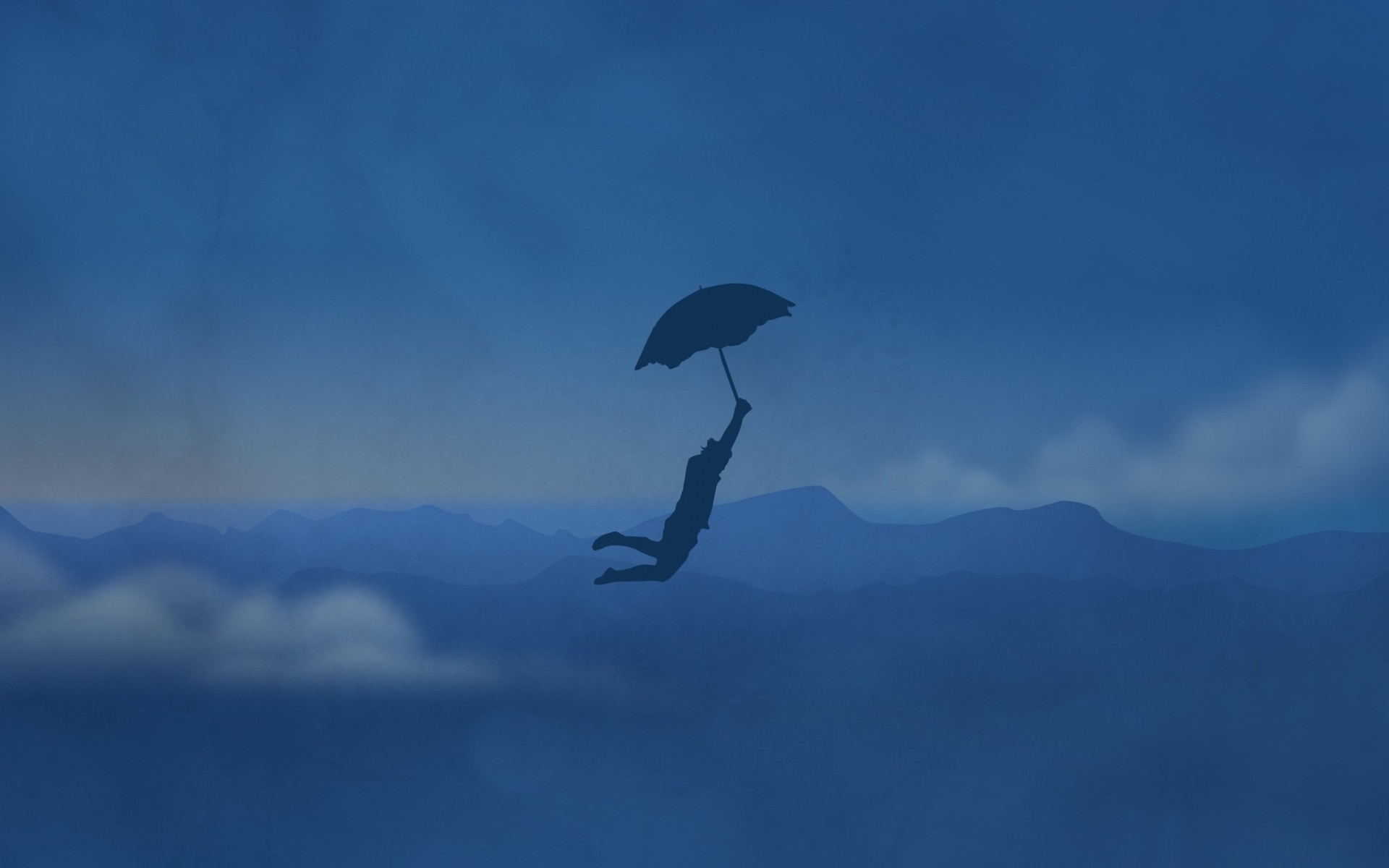 moe illustration fly umbrella