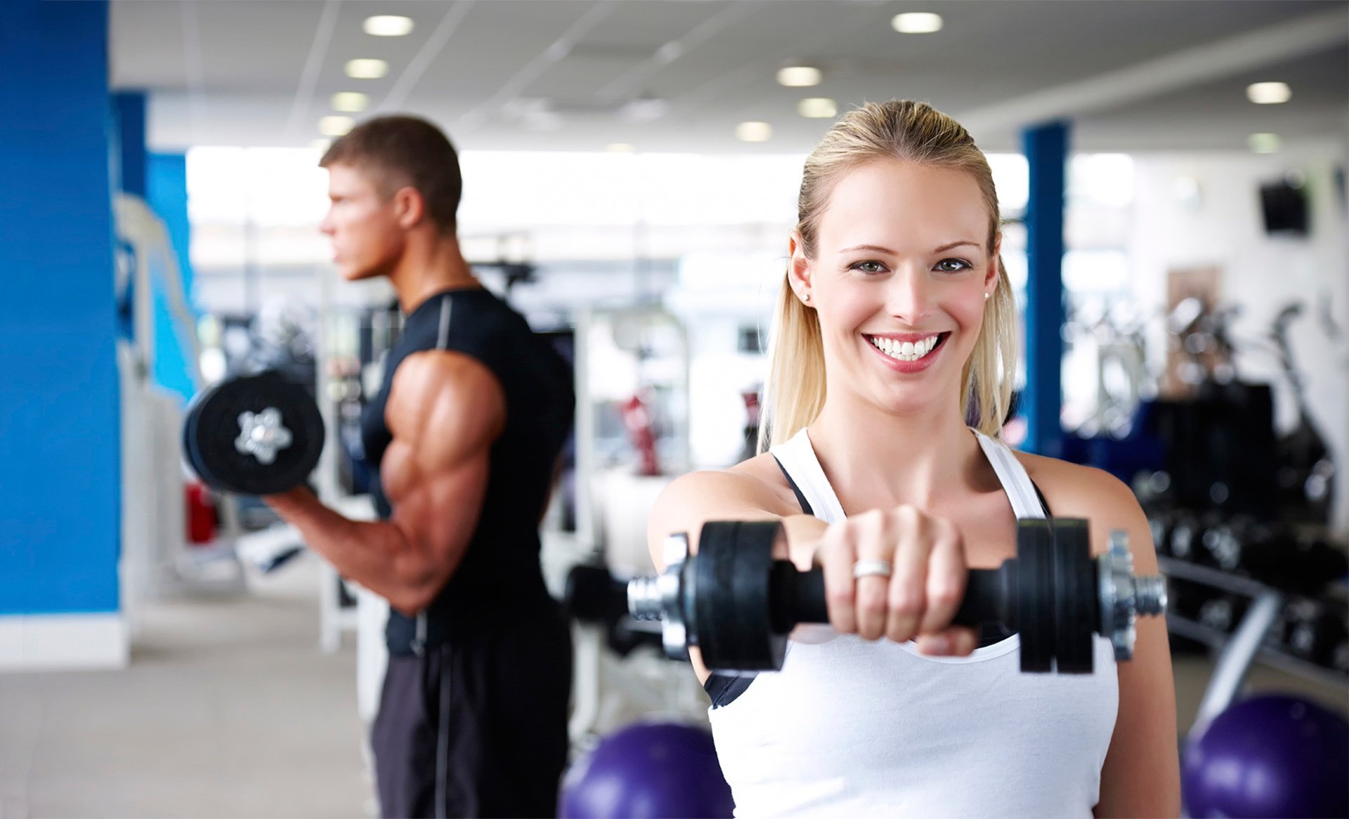 gym white smile happiness healthy lifestyle