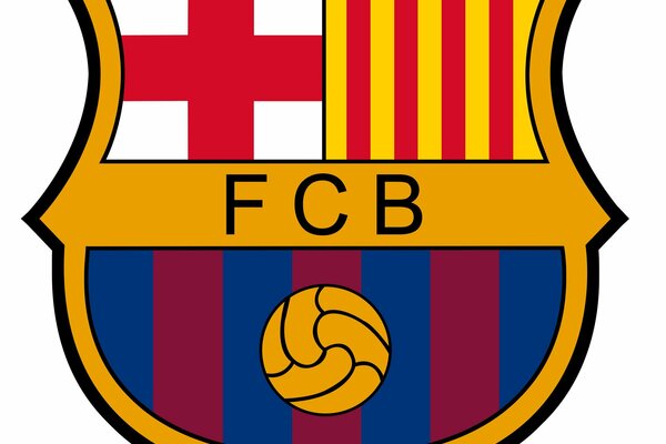 The emblem of the Barcelona Football Club
