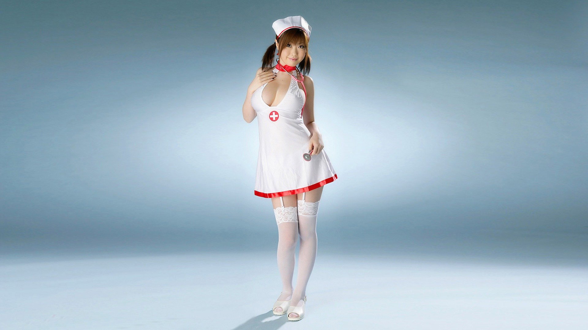 nurse asian light background