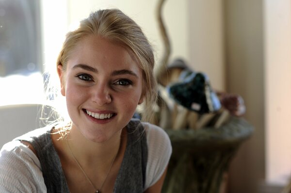 Beautiful young blonde actress