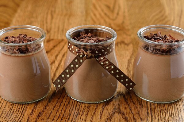 Sweet chocolate dessert