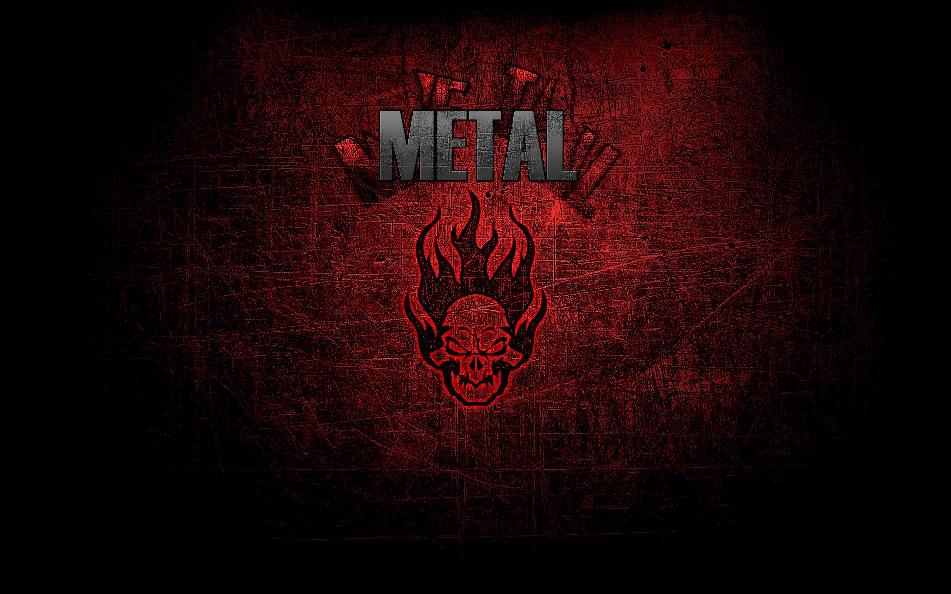 metal music skull style metal