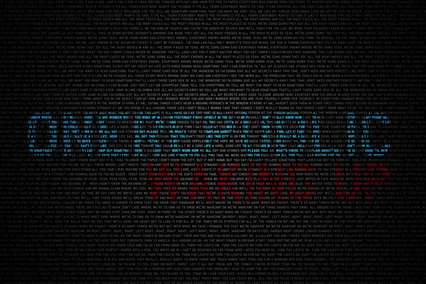 Desktop wallpapers from words