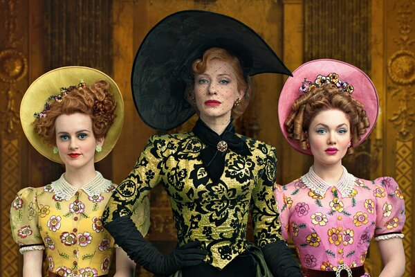 Stepmother with daughters from the movie Cinderella 