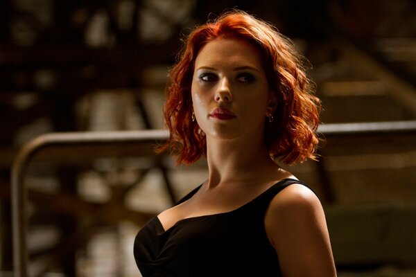 Scarlett Johansson as the Black Widow