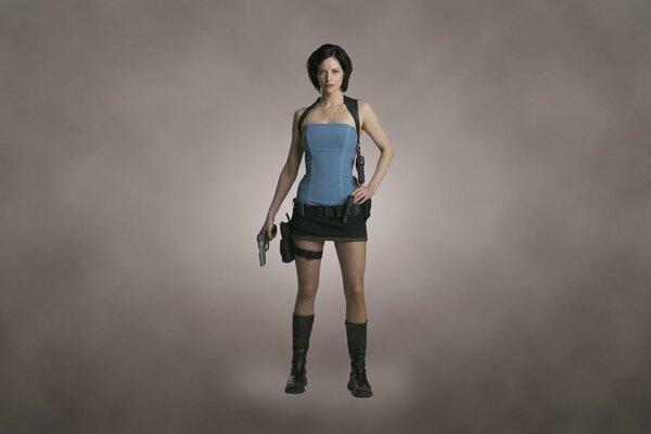 Woman with a gun from Resident Evil 2