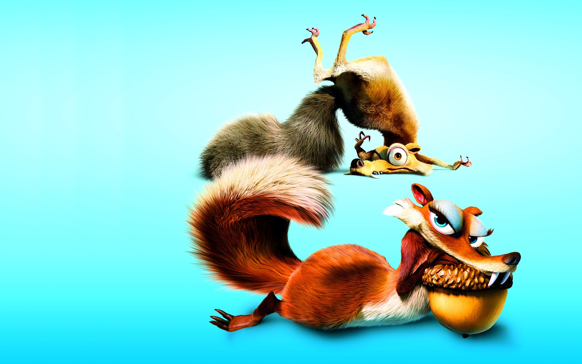 ice age protein scrat blue background walnut
