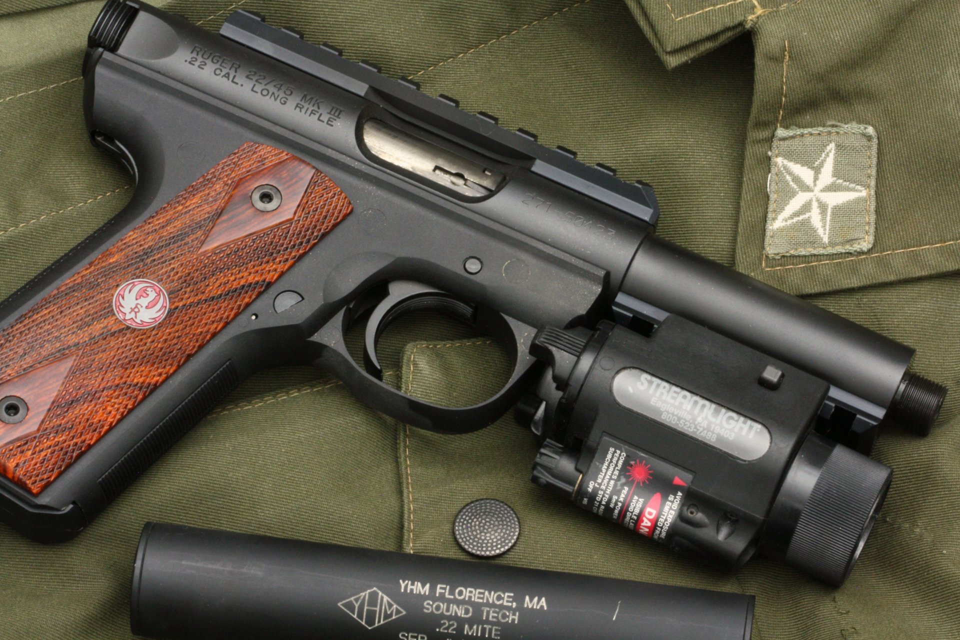 ruger 22/45 semi-automatic gun weapon