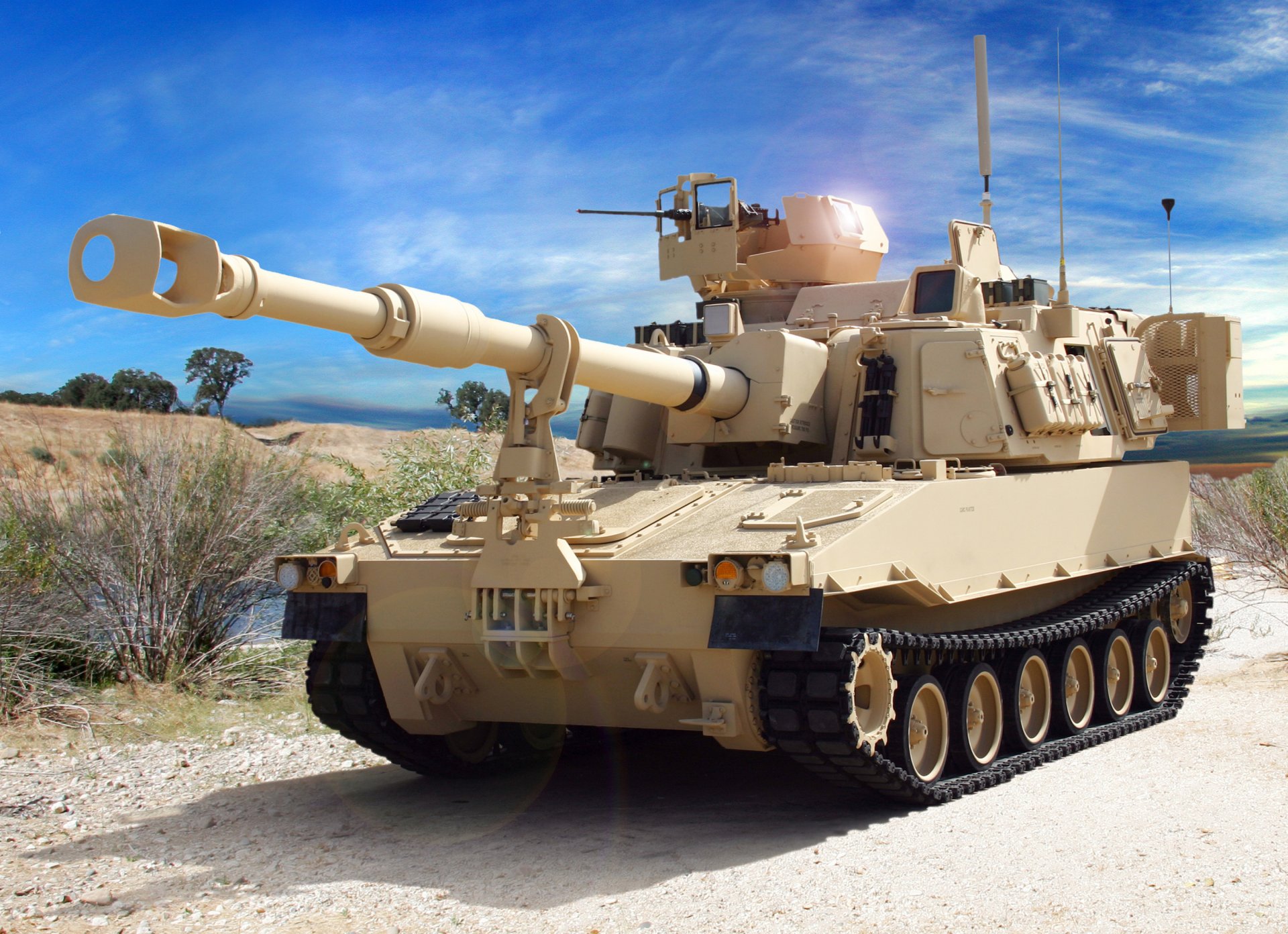 m109a6 paladin american self-propelled howitzer