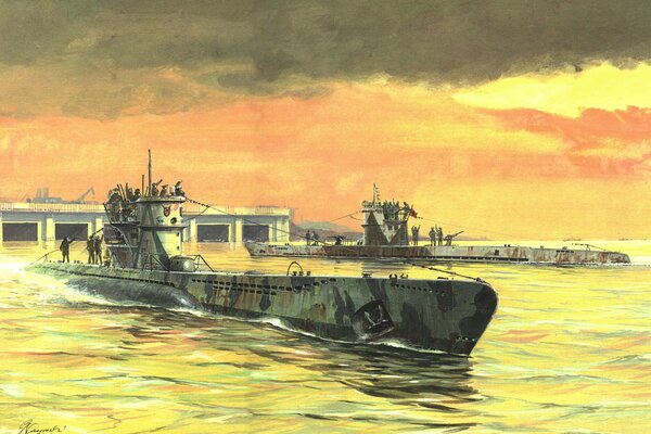 German submarine Art