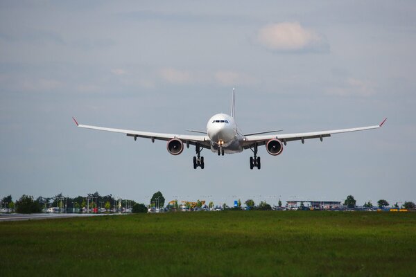 Take-off of the aircraft on the runway