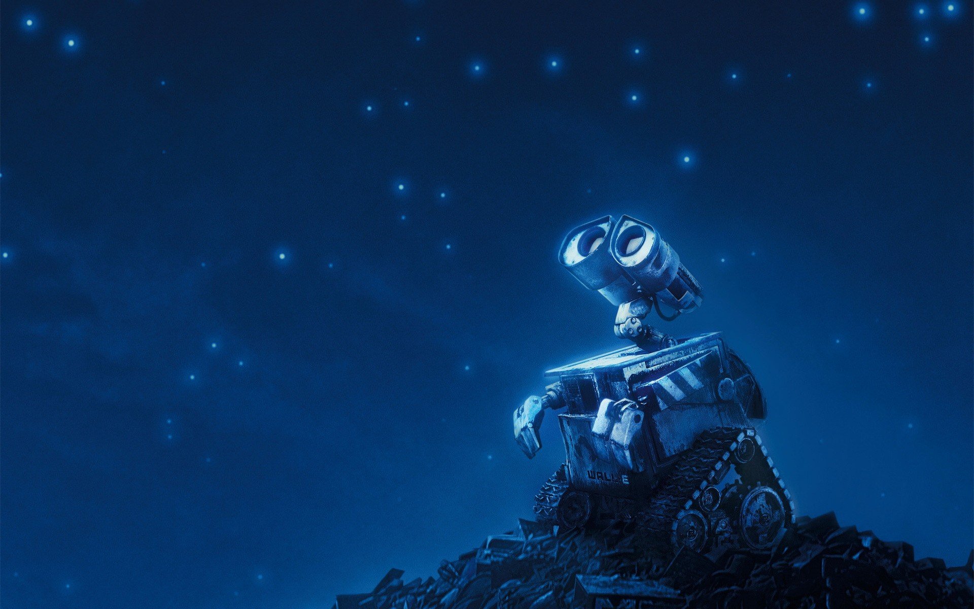 valley walle blue robots star
