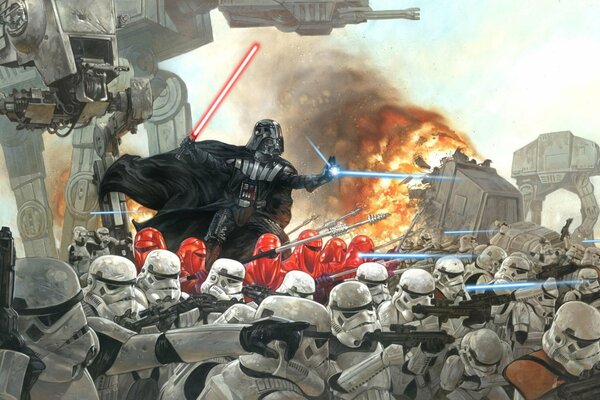 Star Wars. Confrontation between empires