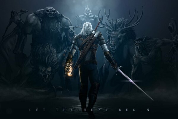 Wild hunting in the twilight for monsters