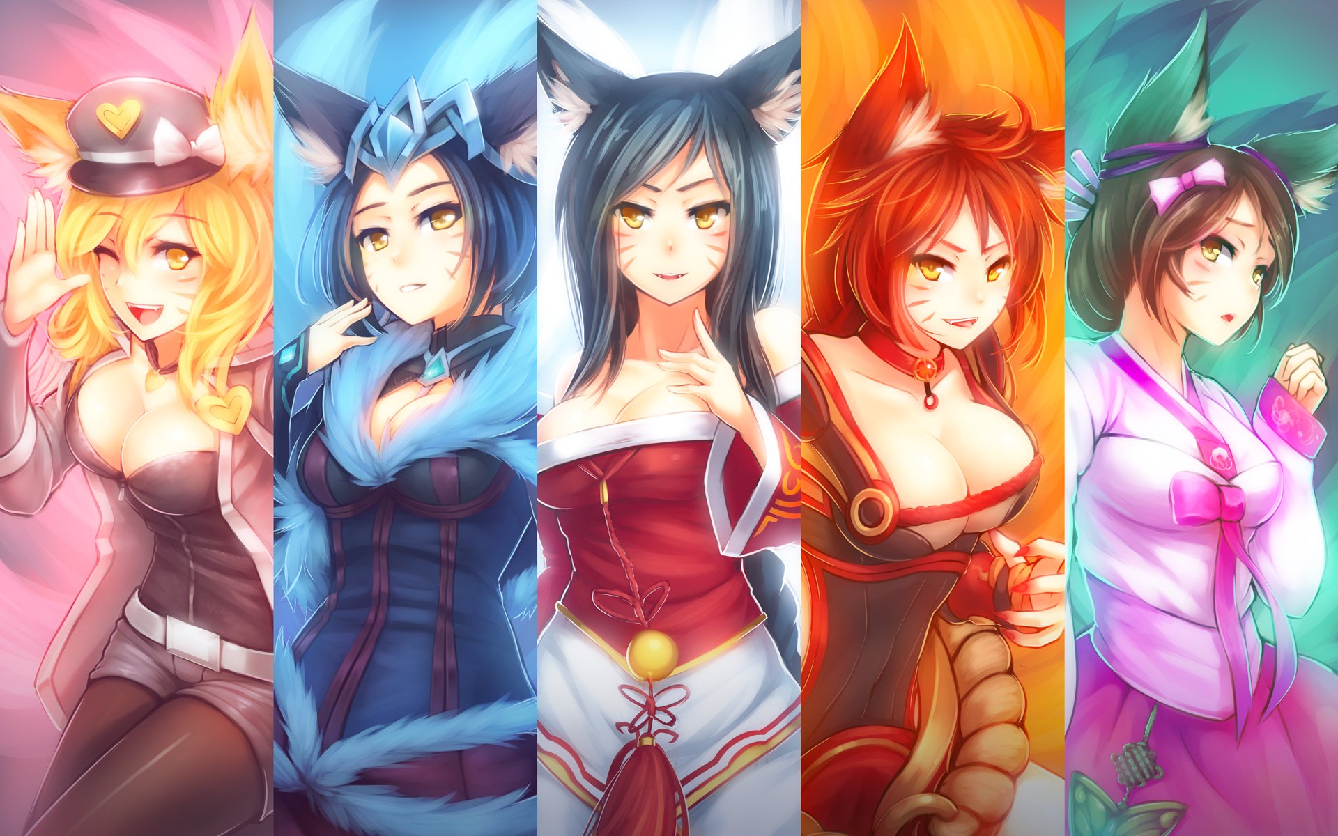 lol ahri league of legends fox nine-tailed fox