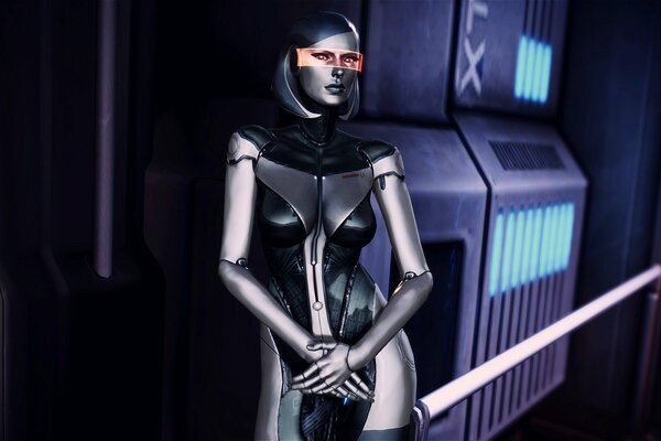 Computer image of the heroine of the girl