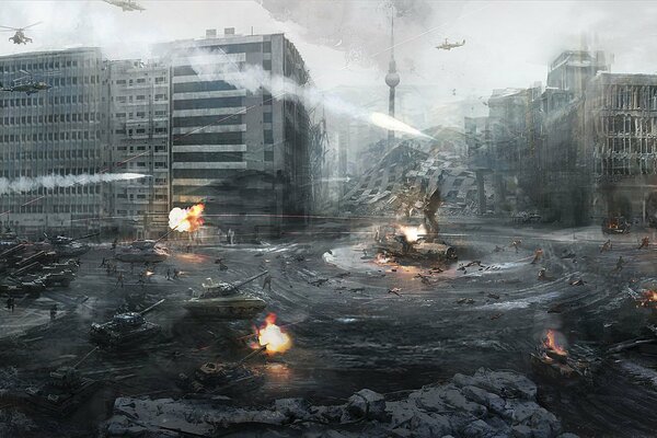 The power of tanks into action in the game modern warfare 3