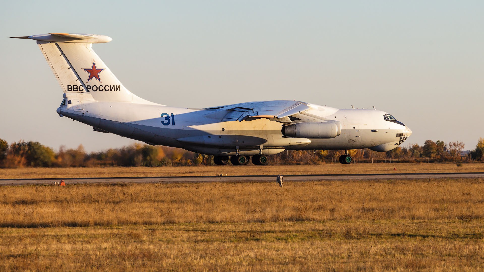 engels airbase russian air force il-76 planting