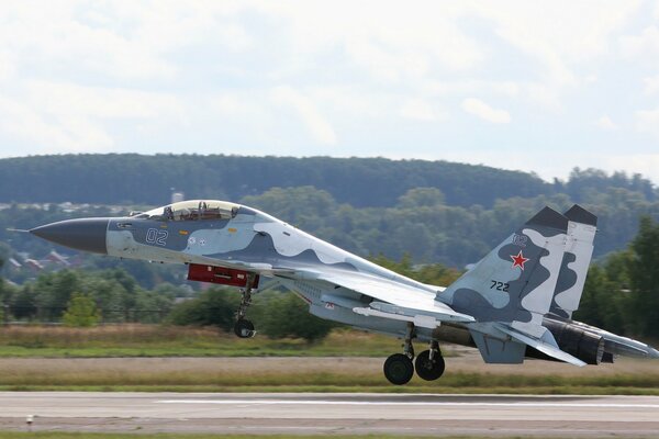 CY-30 multi-purpose fighter on takeoff