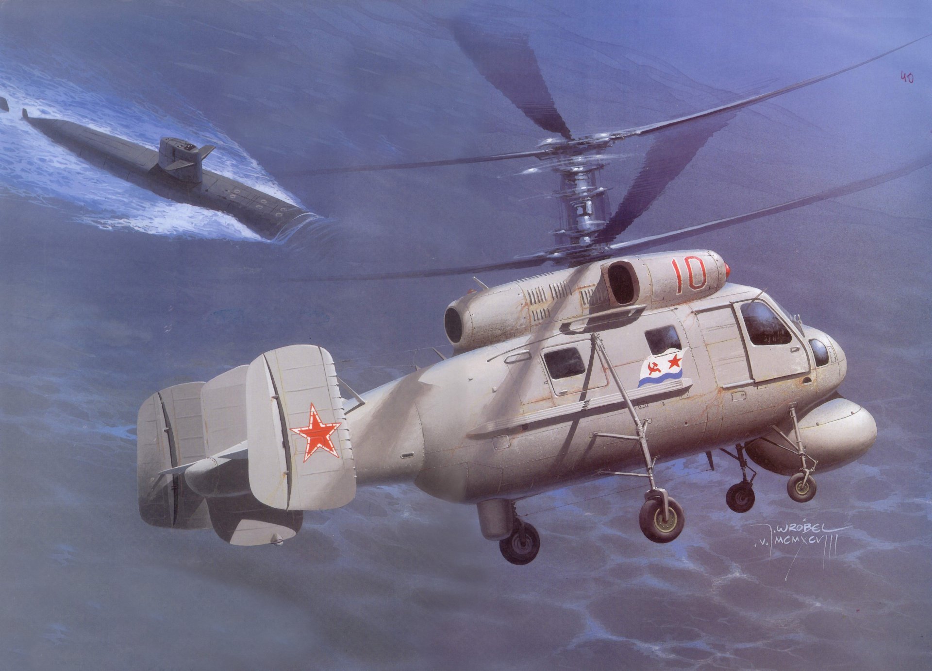 ky ka-25 soviet asw ship home water sea underwater boat picture