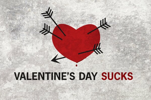 Heart with arrows for Valentine s Day