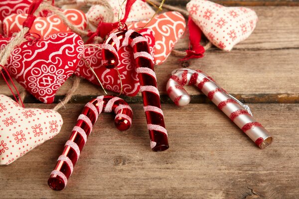 New Year s caramels and New Year s toys