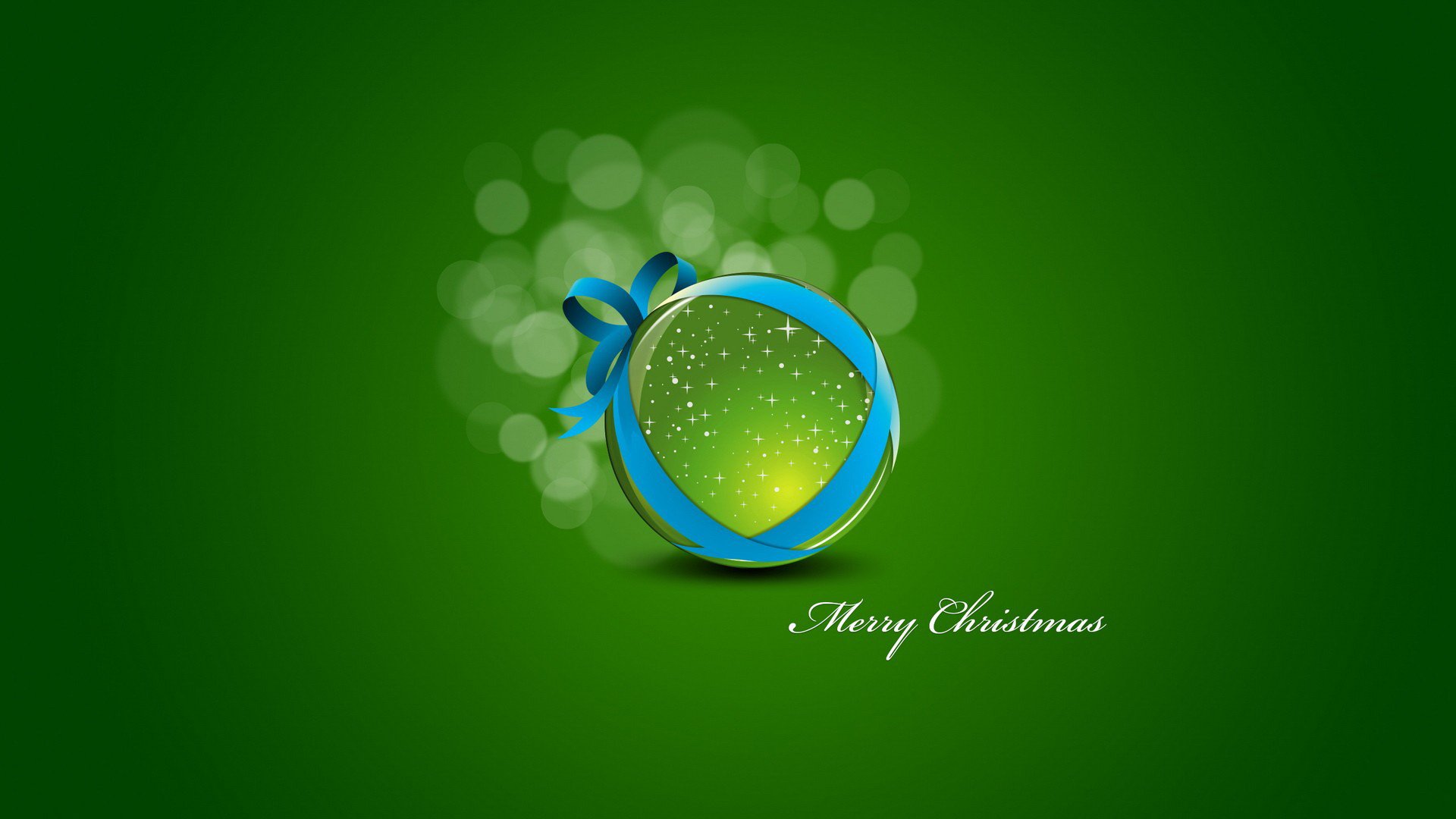 new year green background ball christmas toy minimalism
