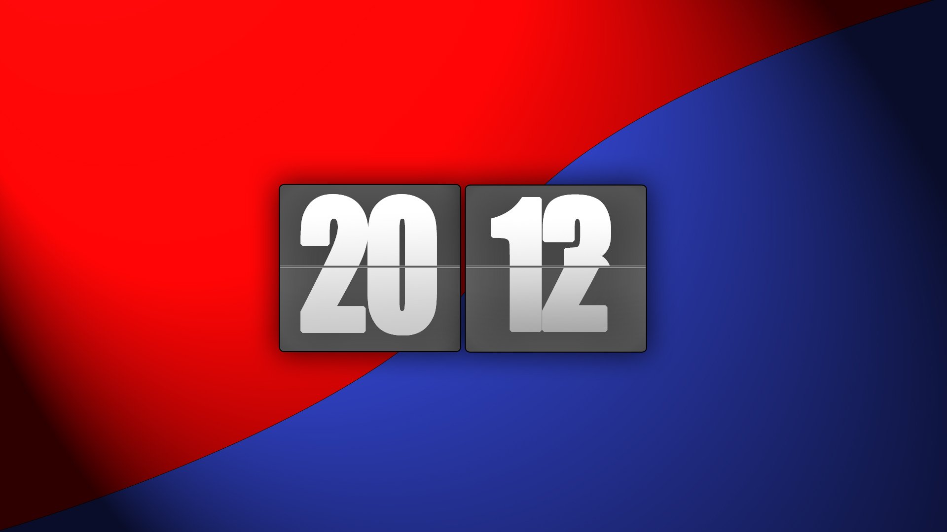 2012 2013 new year red blue the band