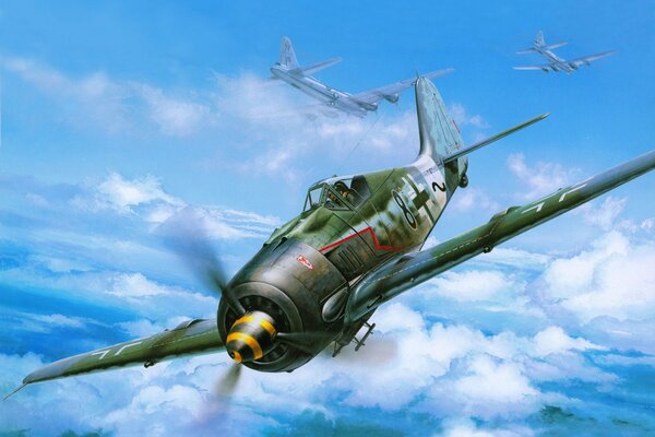 German warplane attacks