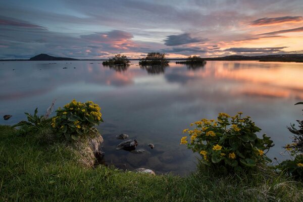 On the landscape you can see the subtleties of nature, this sunset, the coast, are irresistible