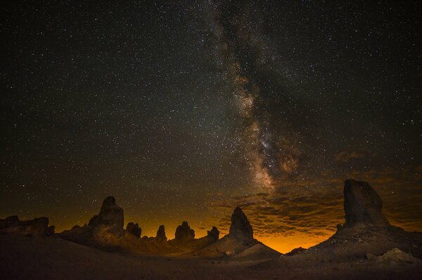 The Milky Way in the desert