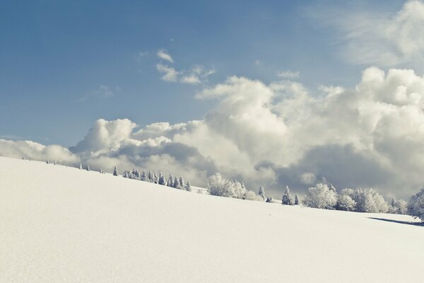 Snow road snow cover
