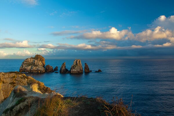 The beauty of nature. Landscape with sea and rocks