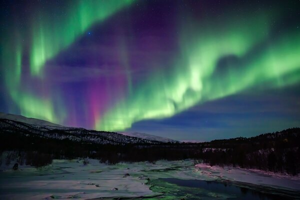 The unique phenomenon of the Northern lights
